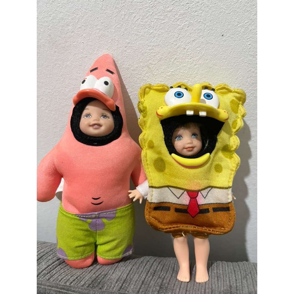 Barbie Kelly Tommy Spongebob Patrick rare item