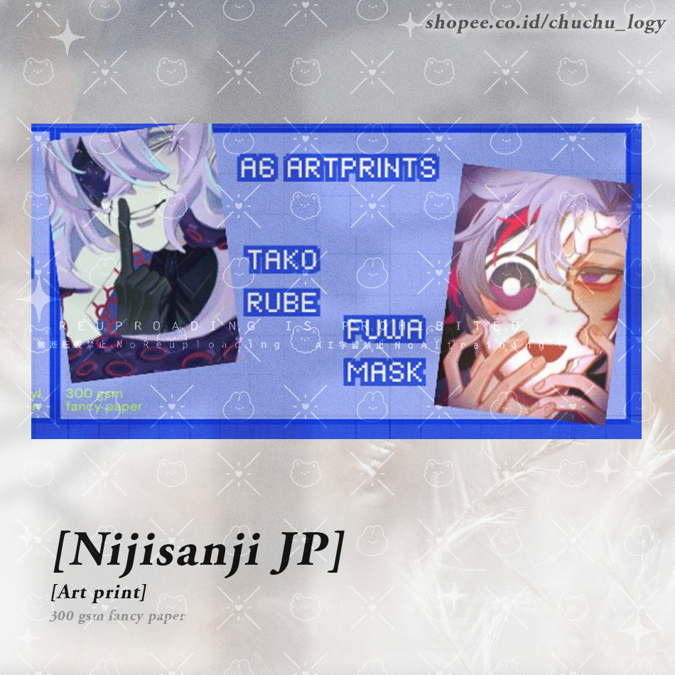 Nijisanji jp [ Art print ] fuwa minato hoshirube sho art prints by Xoru