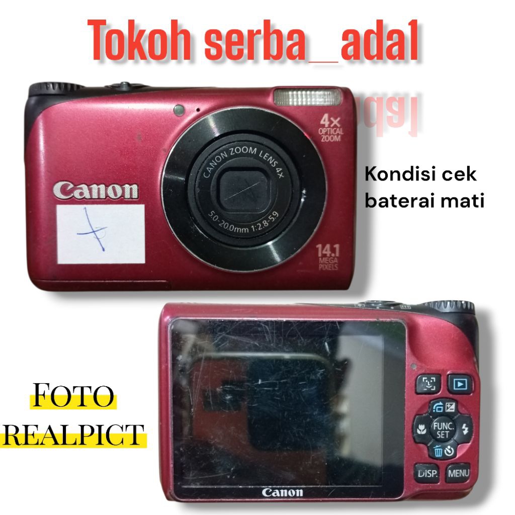 Kamera Pocket Samsung ES91 / ES90 / ST65 / Canon A2200 / Fujifilm JV500 Bahan Matian