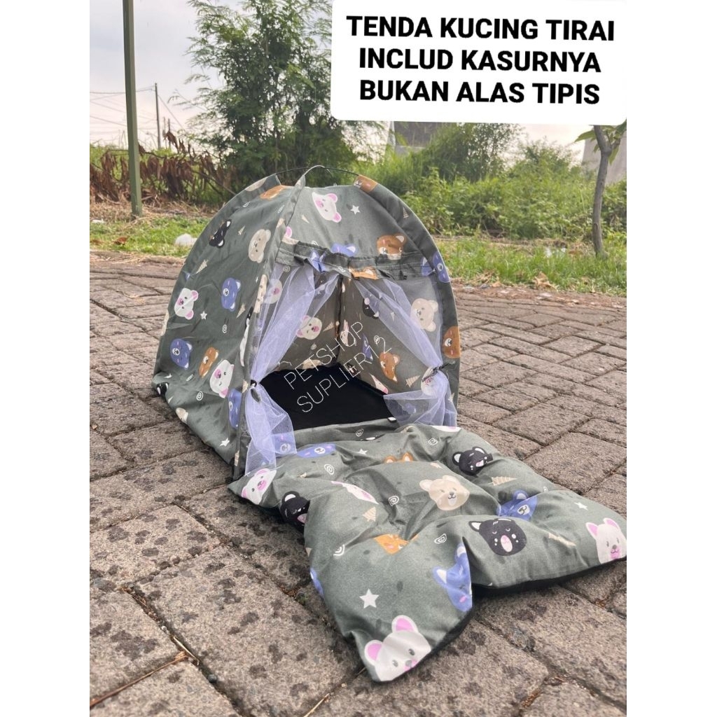 Tenda kucing TIRAI FREE KASURNYA