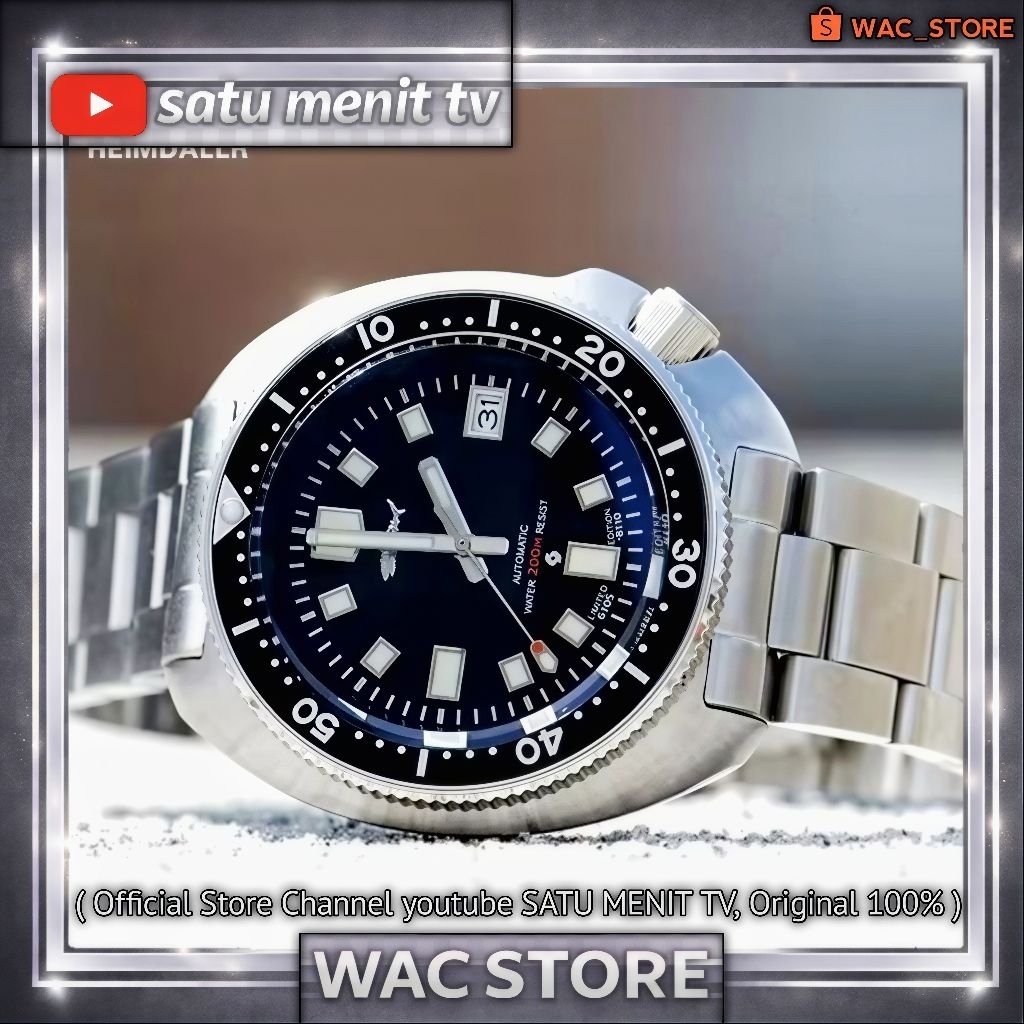 NEW HEIMDALLR SHARKEY CAPTAIN WILLARD LIMITED EDITION  SEIKO NH35 A AUTOMATIC SAFIR GLASS + AR COATI