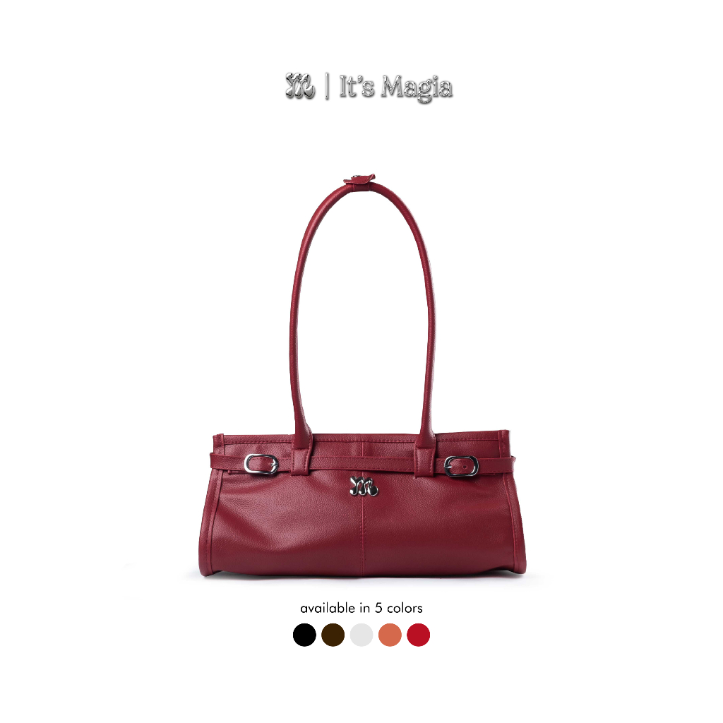 MAGIA Rebecca Bag Maroon Leather Shoulderbag