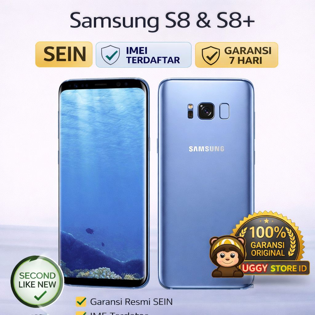 Samsung s8 & S8 plus second Resmi Indonesia Imei Terdaftar