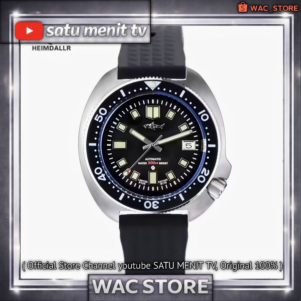 NEW HEIMDALLR SHARKEY CAPTAIN WILLARD LIMITED EDITION  SEIKO NH35 A AUTOMATIC SAFIR GLASS + AR COATI