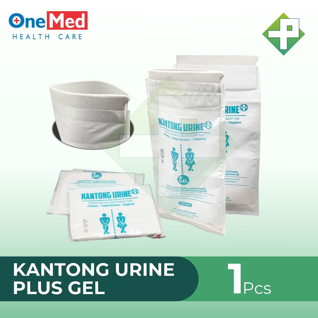 Kantong Urine Plus Gel OneMed / Urine Bag Plus Gel Pcs