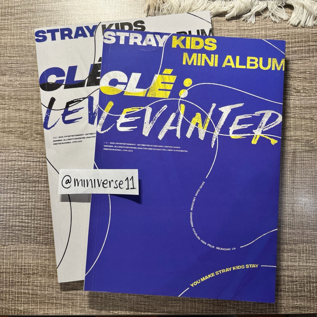 ready stock official album only straykids skz cle levanter yellowwood miroh i am you not who mixtape