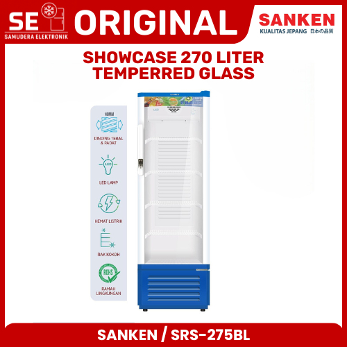 Showcase SANKEN SRS-275BL Kapasitas 270 Liter