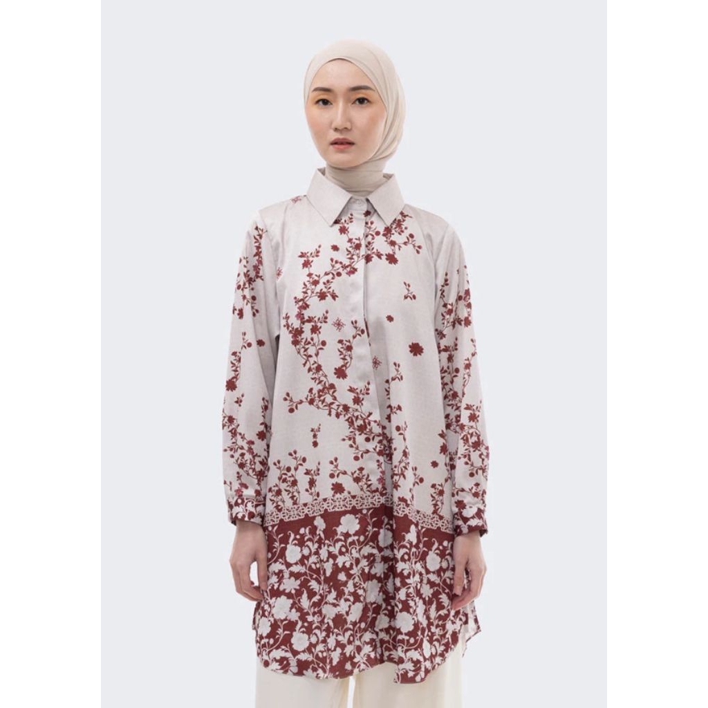 New Riamiranda Yara Tunik Maroon