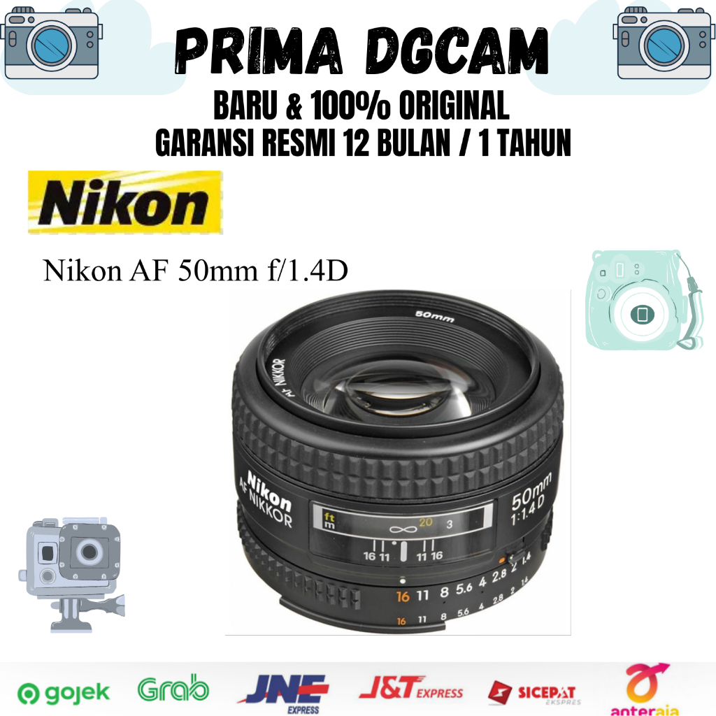 Nikon AF 50mm f/1.4D Garansi Resmi