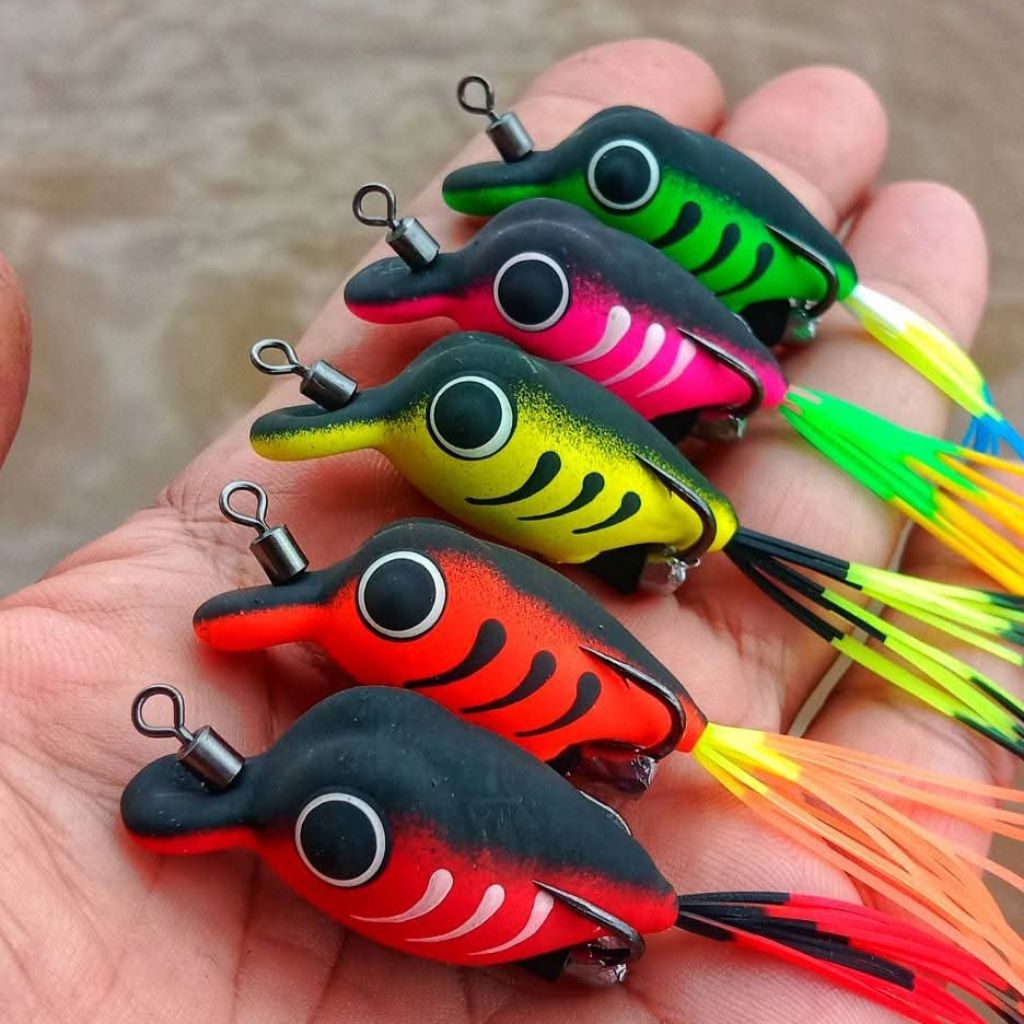 SOFT FROG MINNOW 3,5CM CANS LURE UMPAN CASTING GABUS DAN TOMAN