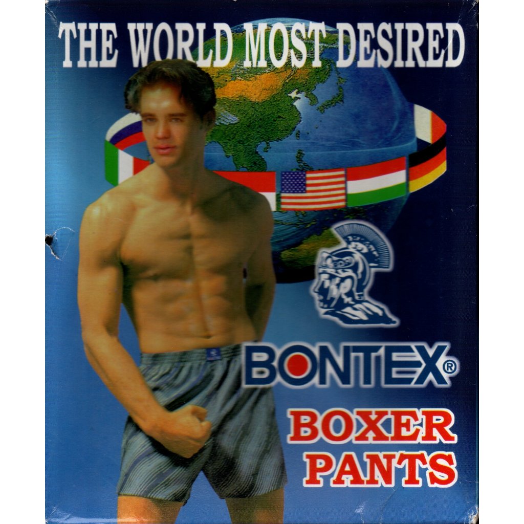 Bontex 101 1 Lusin Celana Boxer Katun Pria Nyaman Dipakai