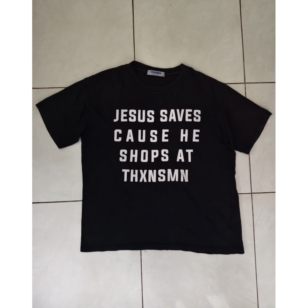 TSHIRT JESUS BLACK THANKSINSOMNIA