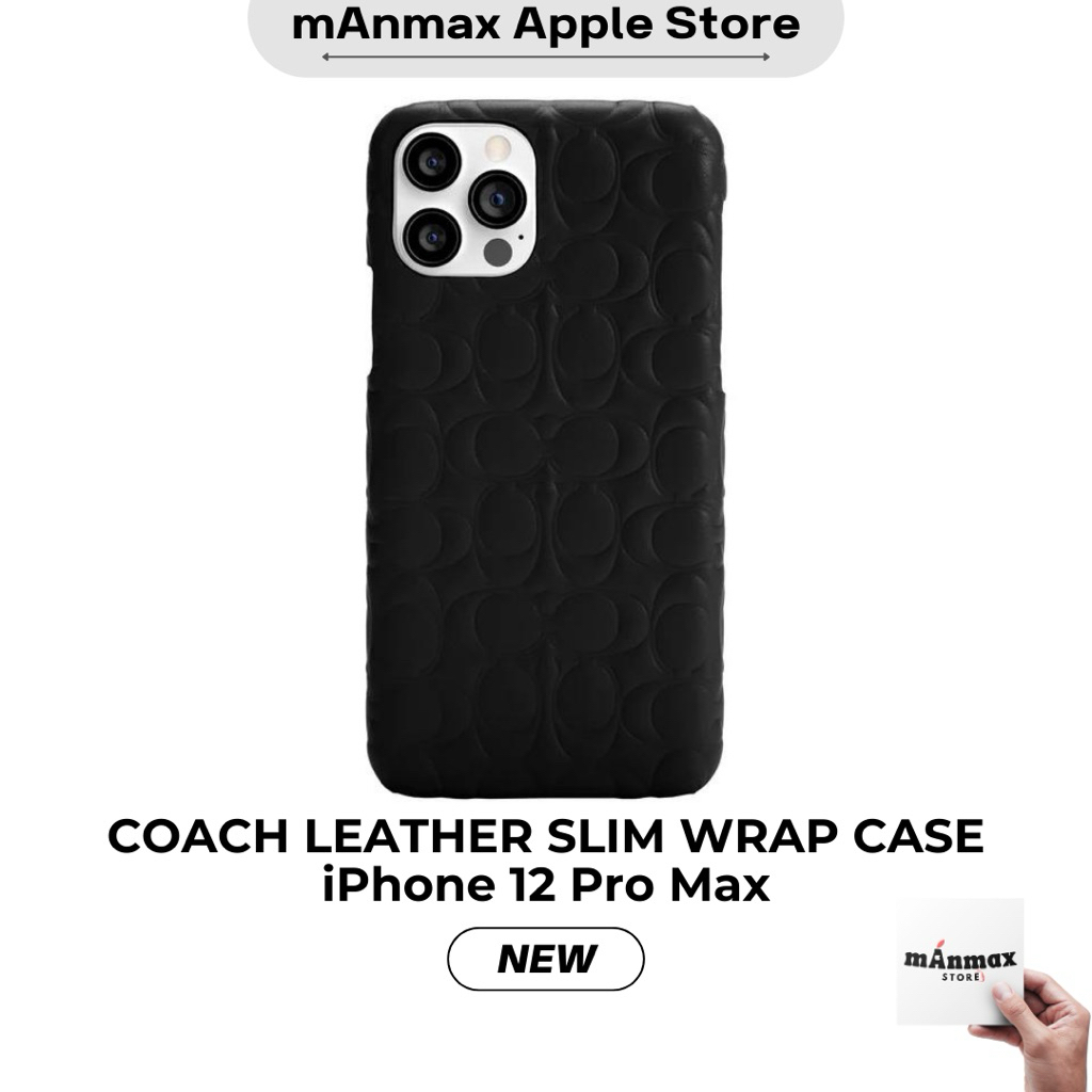 Case iPhone 12 Pro Max COACH LEATHER SLIM WRAP CASE