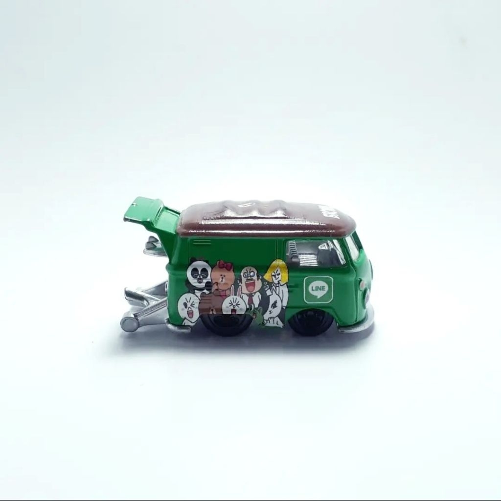 Hot Wheels Hotwheels HW Kool Kombi Green Loose Custom Tampo Line