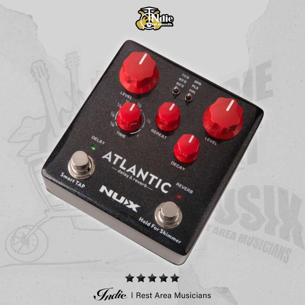 Efek Pedal Nux Delay Reverb Atlantic NDR5