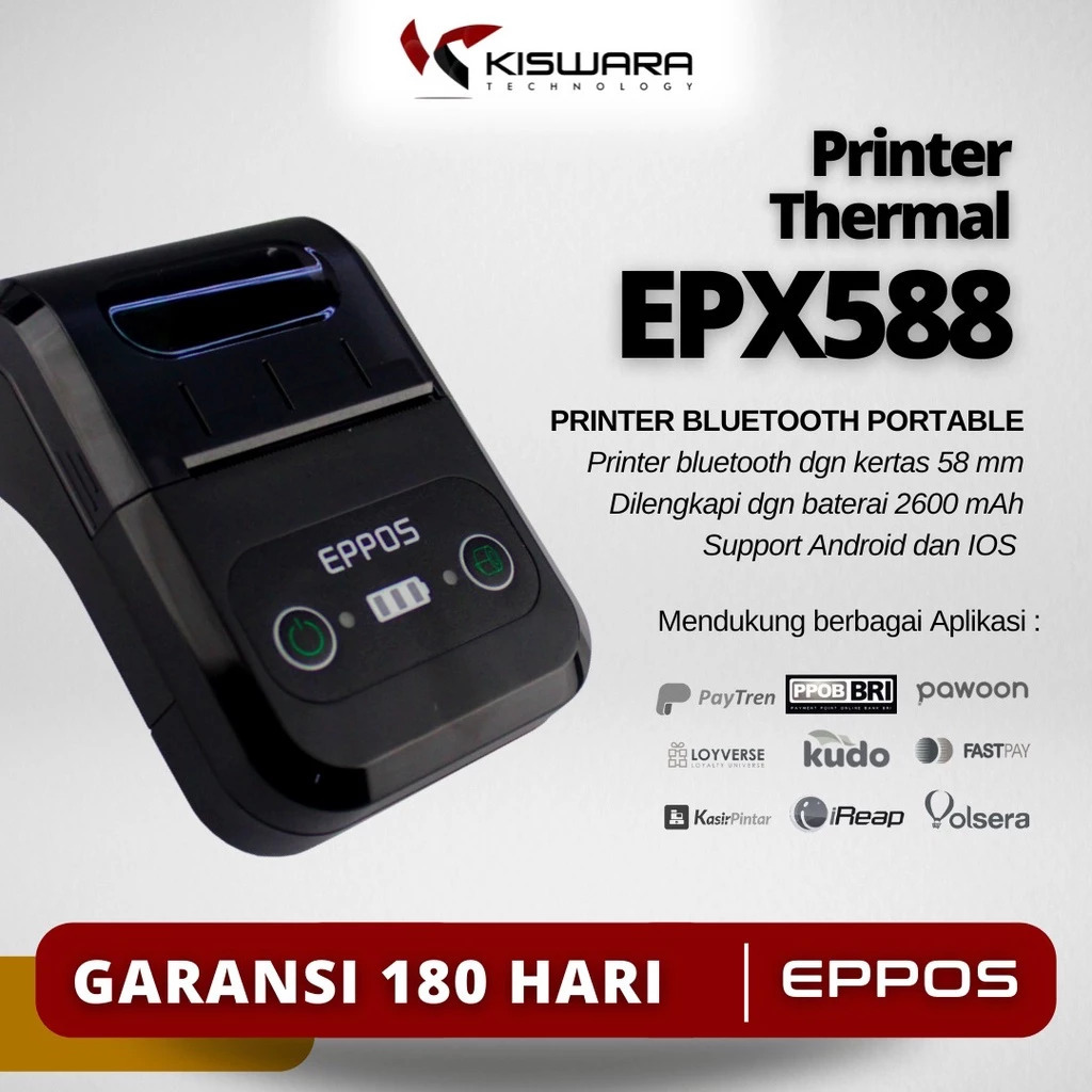 Mini Printer Bluetooth EPPOS EPX588 RPP02 (Battery) Resi Shopee Marketplace