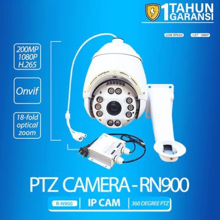 Ahd Camera CCTV 1080 50MP High Speed Dome PTZ 30X total zoom s/d 100M.