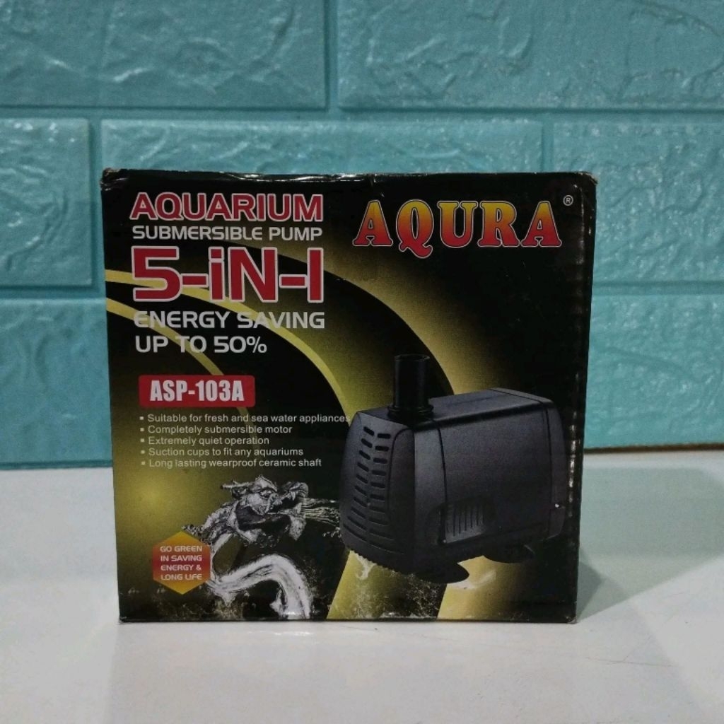 Filter Aquarium Mesin Pompa Air Celup Aqura ASP 103A