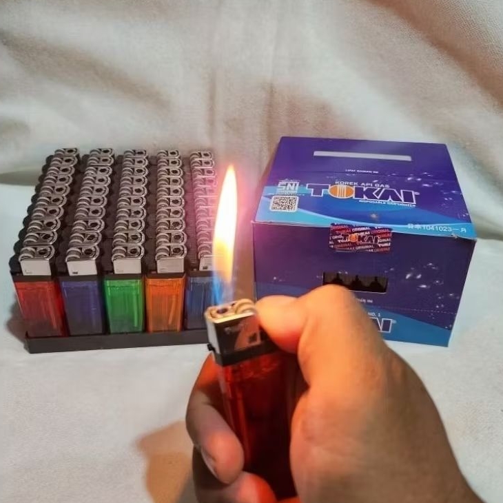 KOREK GAS  API TOKAI   ISI 50 PCS SNI | KOREK API SNI & GROSIR