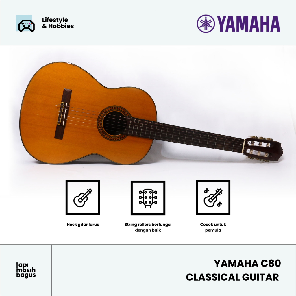YAMAHA C80 CLASSICAL GUITAR - TMB PRELOVED