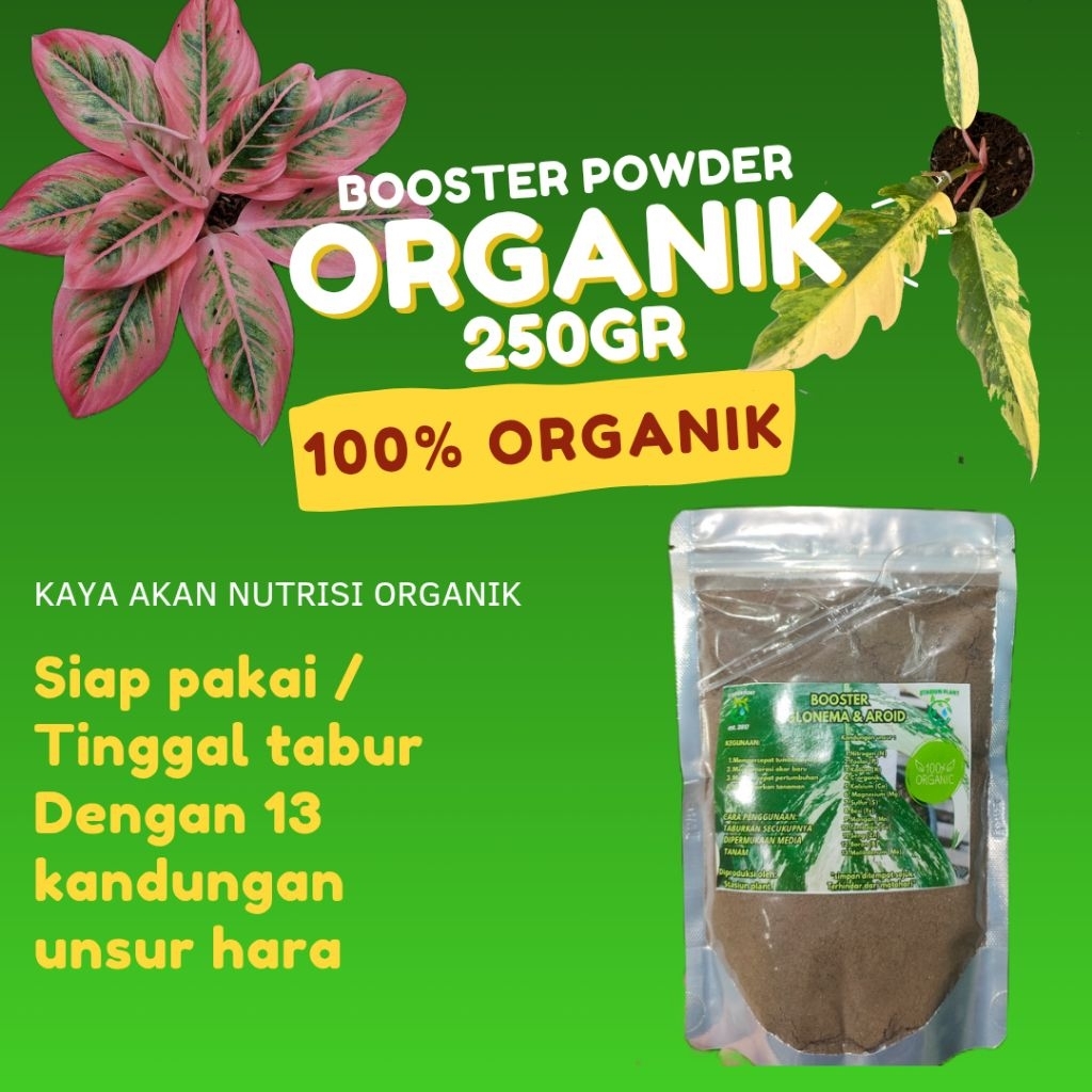 STASIUN PLANT - 250gr ORGANIK BOOSTER AGLONEMA DAN AROID