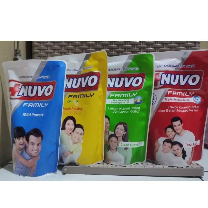 NUVO CAIR 400 ML | SABUN MANDI CAIR | SABUN NUVO MILD | SABUN NUVO LEMON | SABUN NUVO MERAH| SABUN M