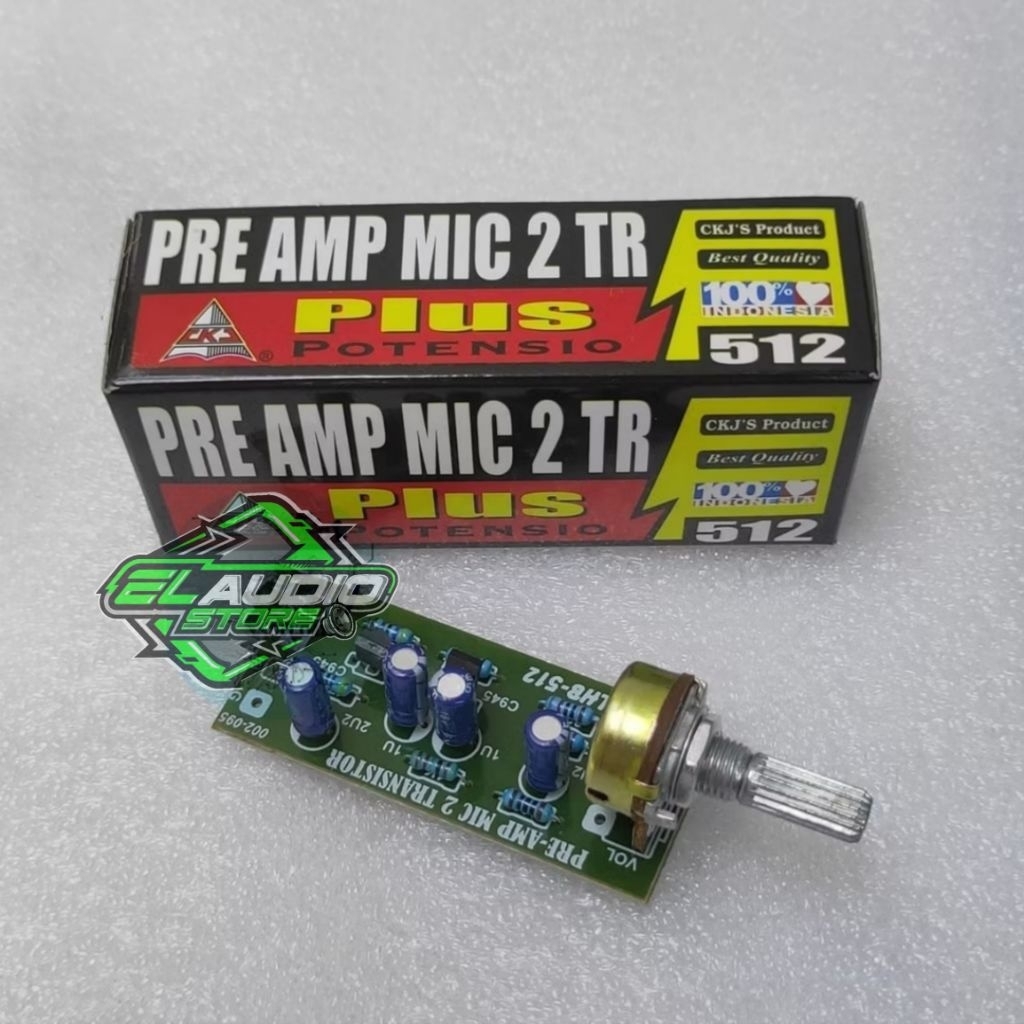 Pre Amp Mic / PreAmp 2 TR Transistor Product CKJ 512 Kualitas Original