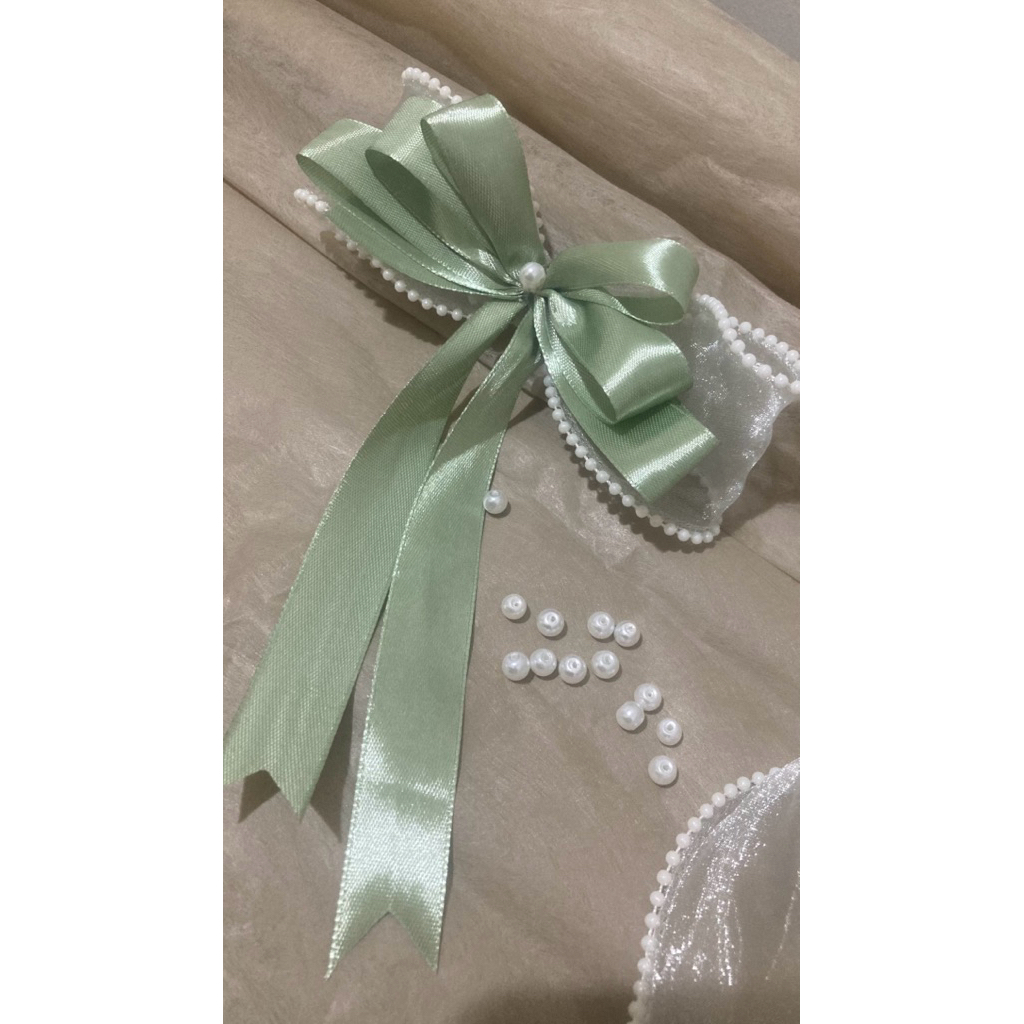 pita double layer / pita hampers / pita lebaran / hangtag lebaran / tassel / pita kado / bungkus kad