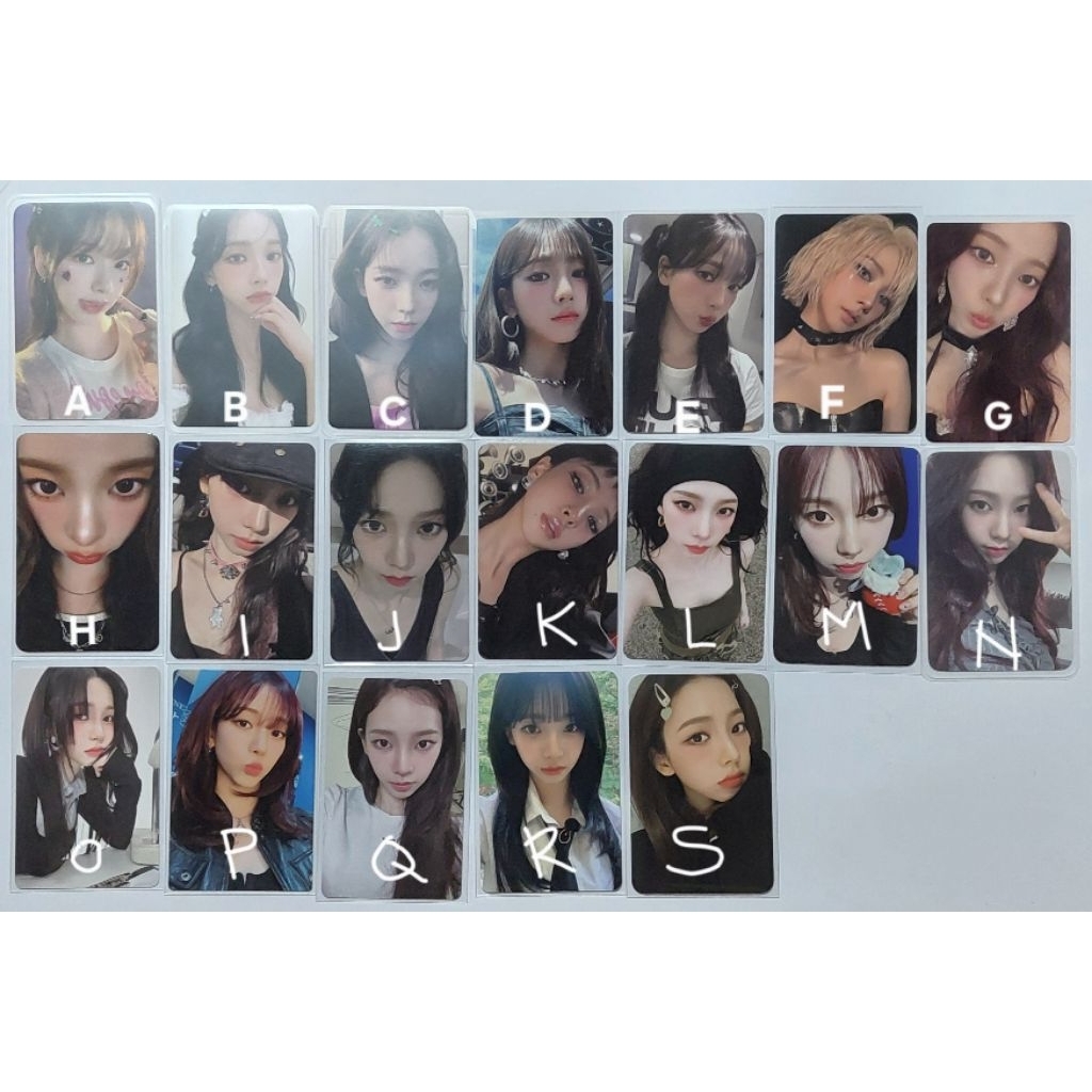 Photocard Aespa Trading Card A B Whiplash specs official karina pc album zine ver armageddon bene ju
