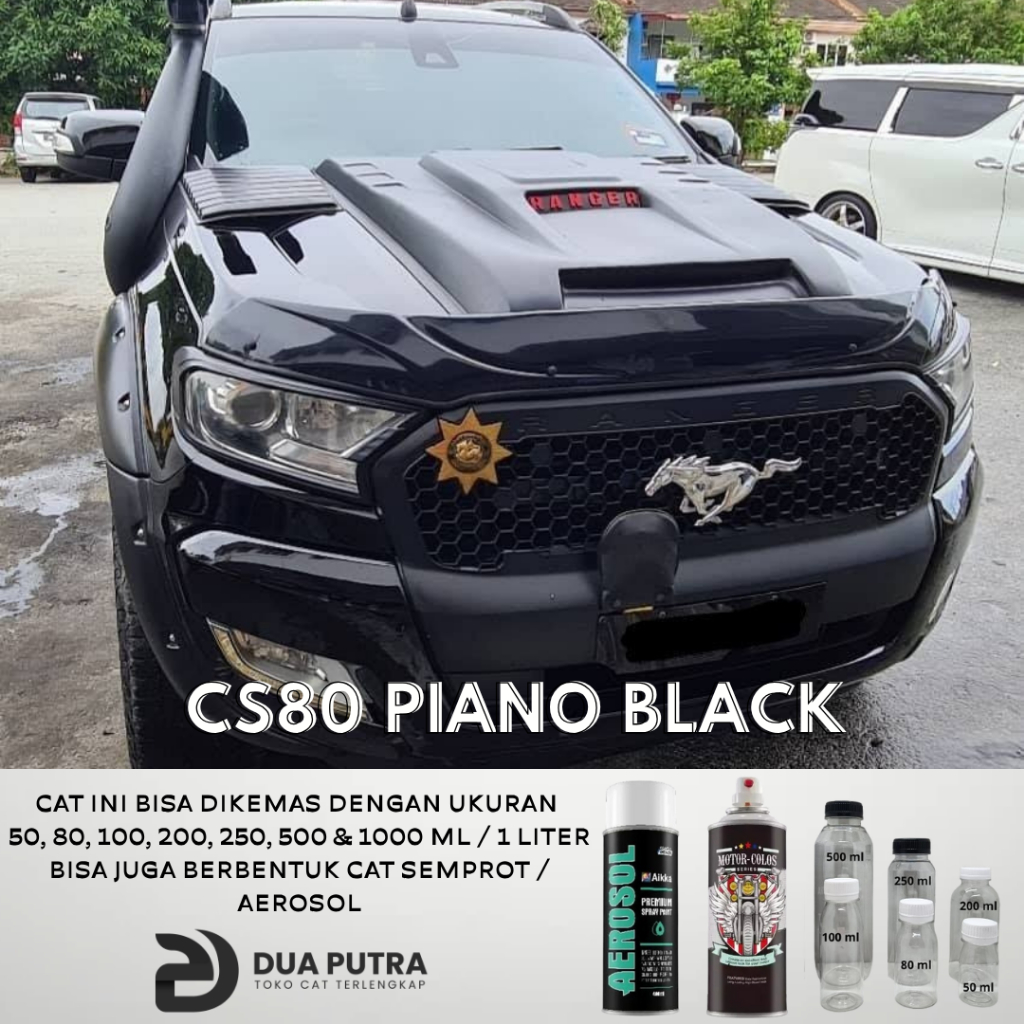 Cat PU Polyurethane AIKKA CS80 Piano Black/ Cat Mobil / Cat Motor / Cat Duco