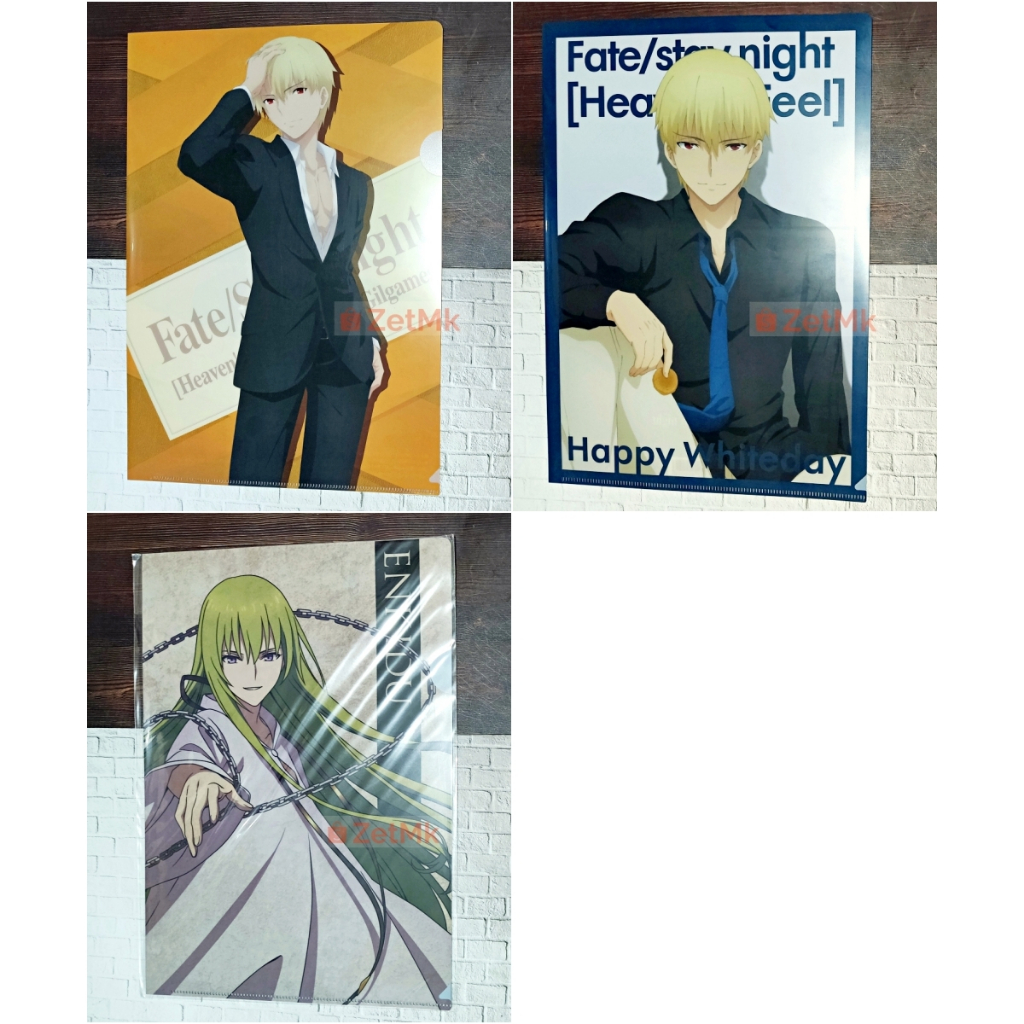 [Set of 3] Fate Heaven's Feel Fate Gilgamesh Kingu Enkidu Clear File FGO fate Grand Order Baby;lonia
