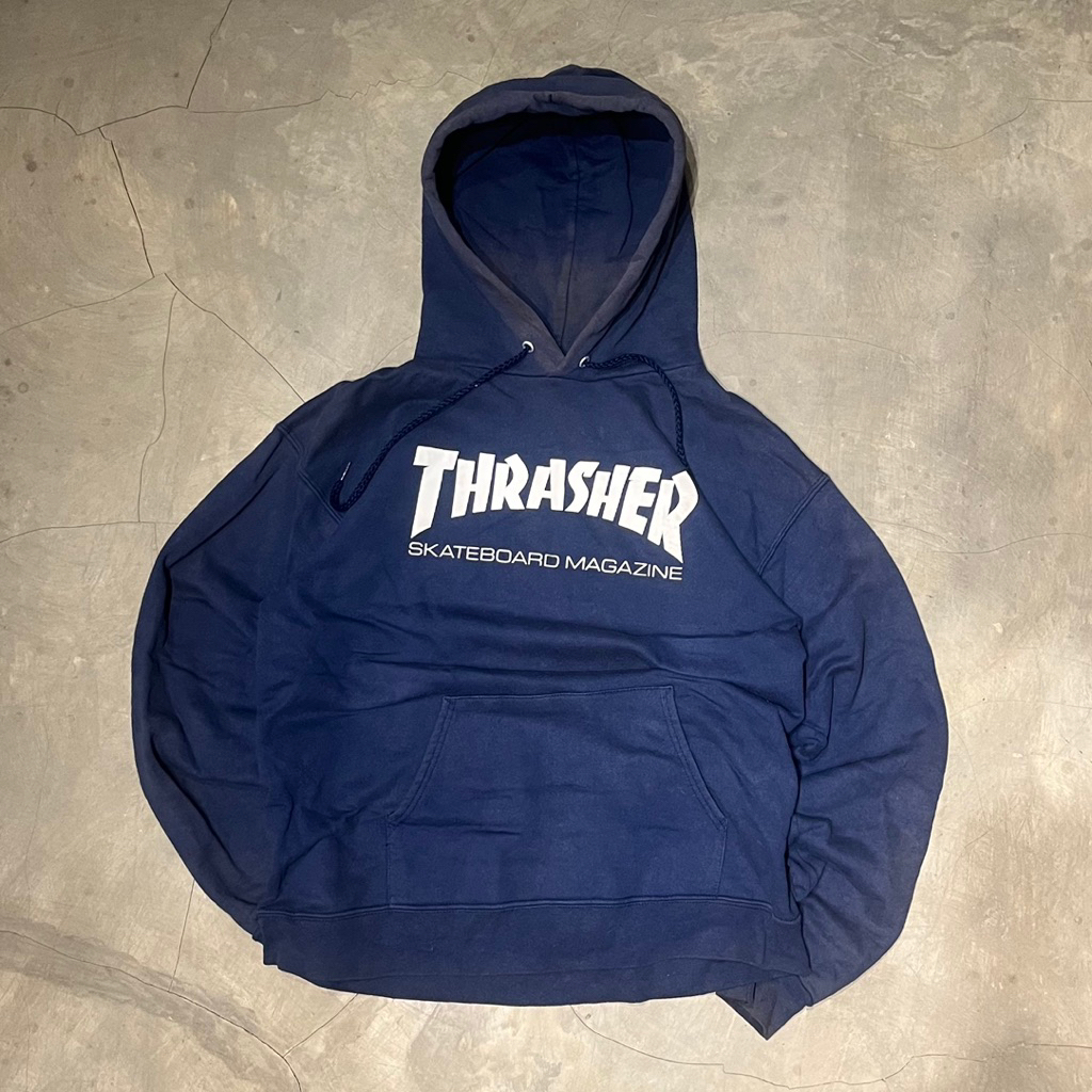 Thrasher hoodie basic logo navy
