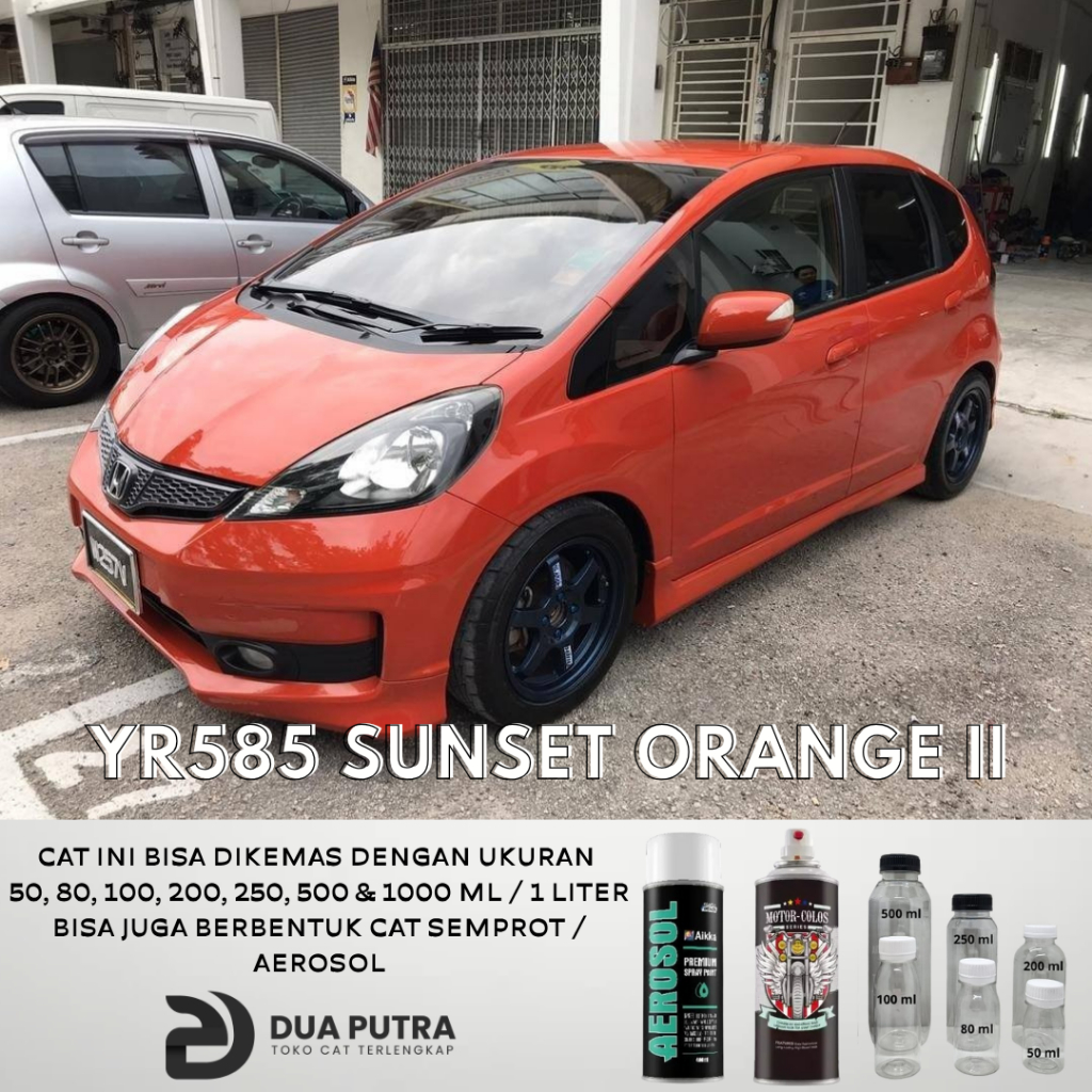 Cat PU Polyurethane AIKKA YR585 Sunset Orange II / Cat Mobil / Cat Motor / Cat Duco