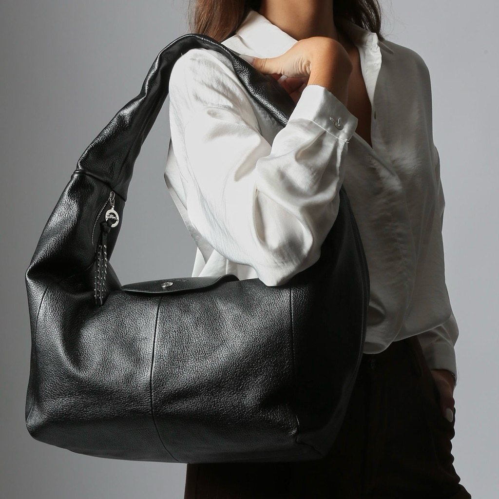 LC Le Pliage Xtra L Large Hobo Shoulder Bag in Supple Goatskin Portobello Leather