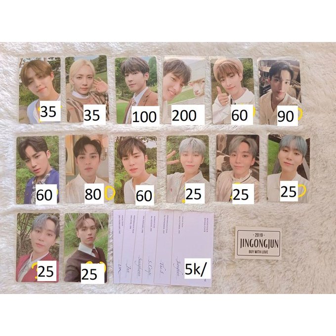 (BACA DESKRIPSI) social club da capo al fine soco photocard scoups jeonghan wonwoo mingyu dk seungkw