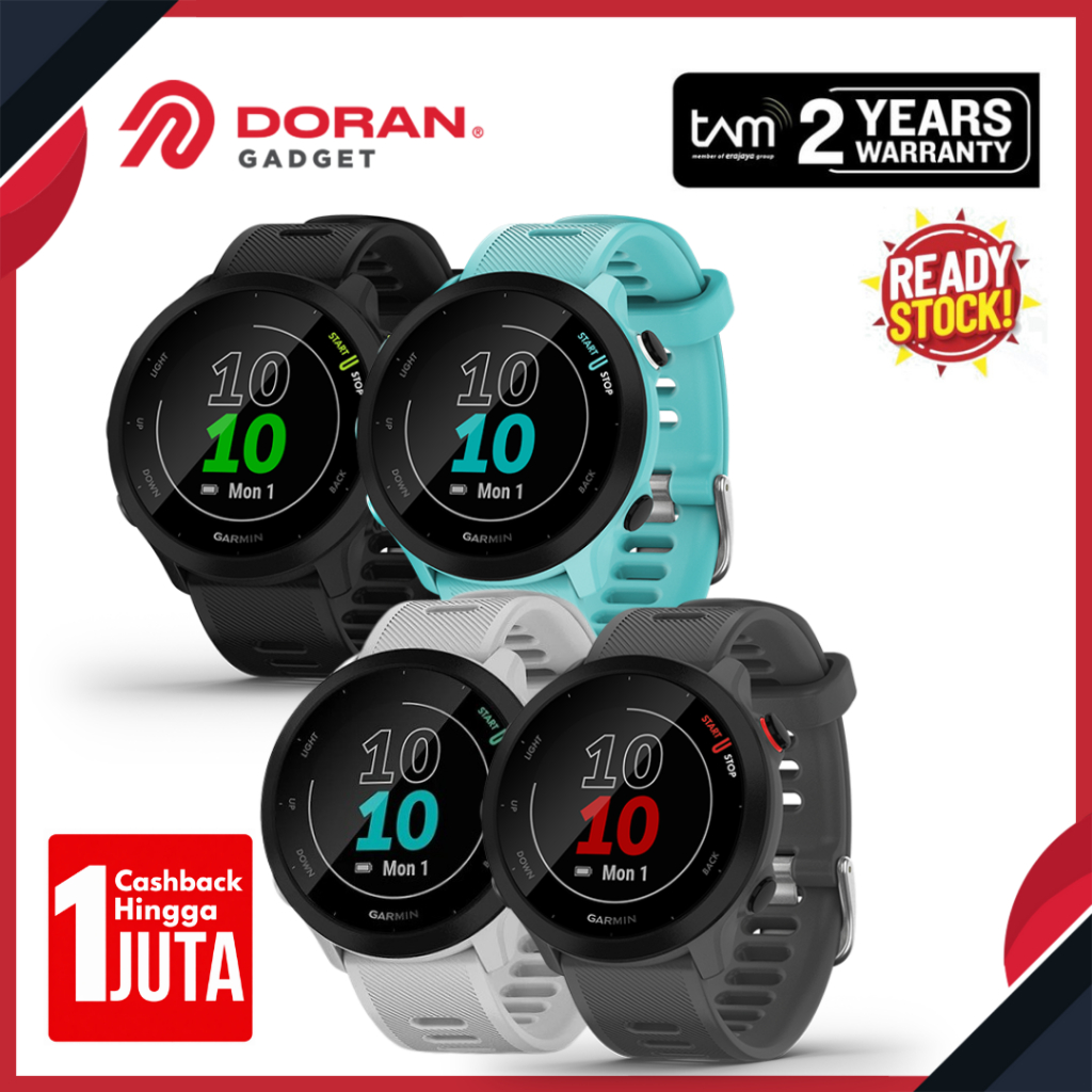 Garmin Forerunner FR 55 - Garmin FR 55 - Forerunner 55 Aqua - Garansi Resmi TAM