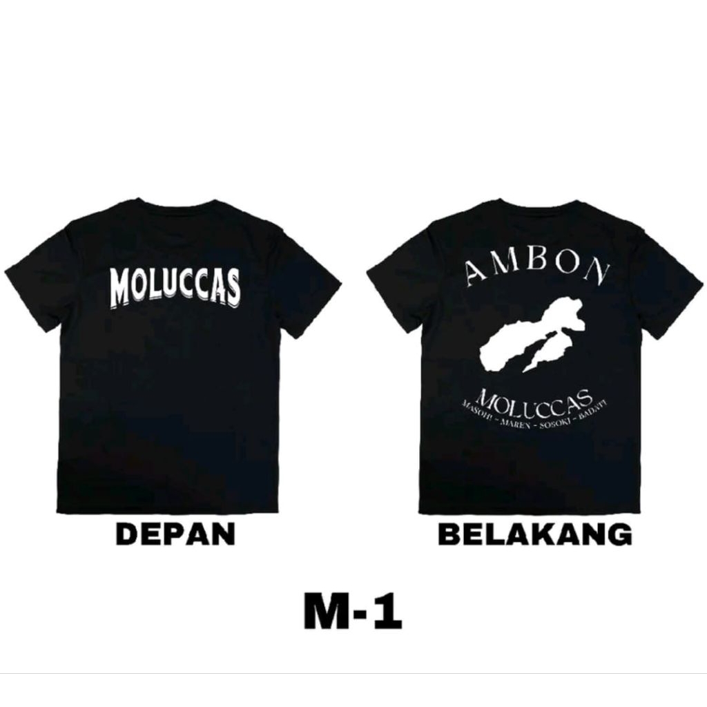 Kaos Moluccas Ambon Kaos Distro Unisex