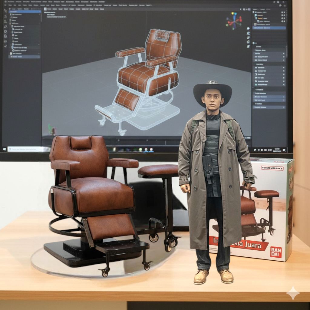 Multifungsi Klasik  Antik Kursi Barberershop Juara J08  Kursi Pangkas Rambut Alat Cukur Rambut