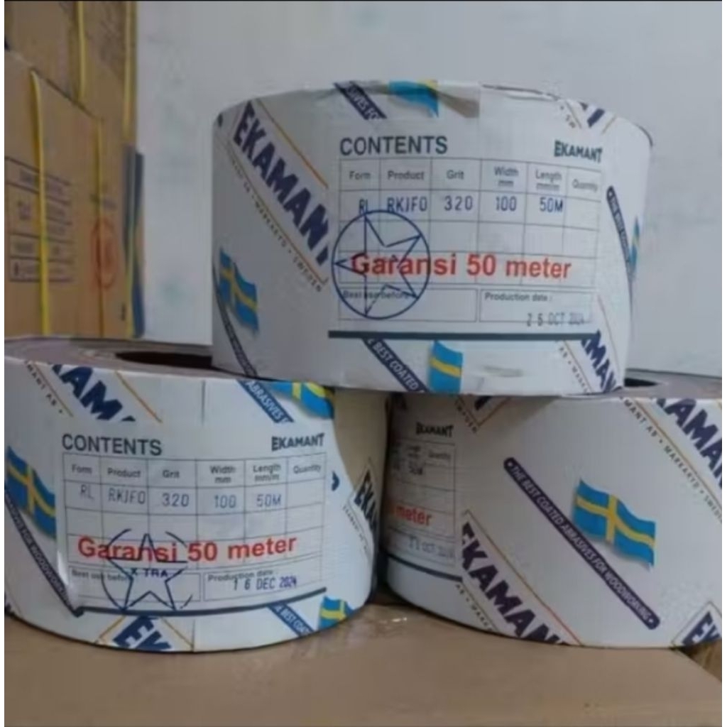 Amplas Roll Ekamant  garansi 50 Meter