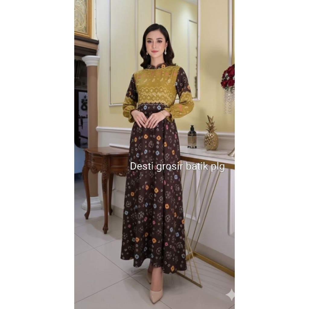 gamis jumputan palembang