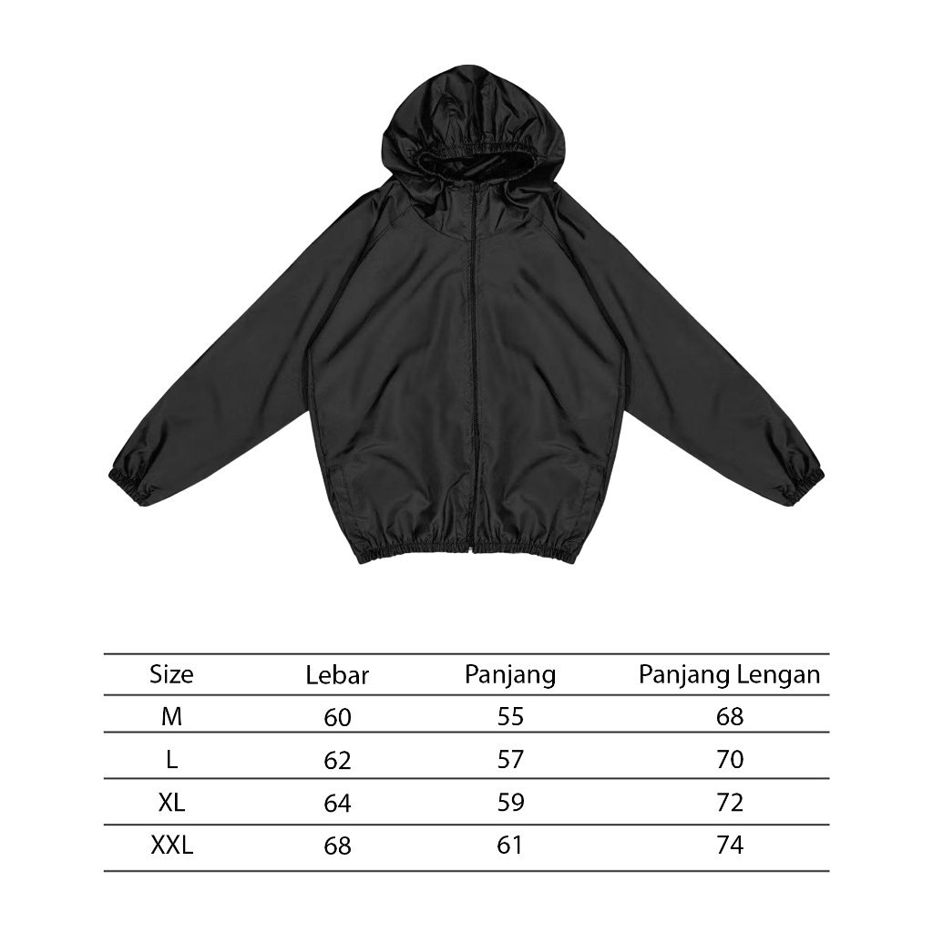 terbaru jacket running parasut olahraga windbreakers tracksuite pria wanita polos