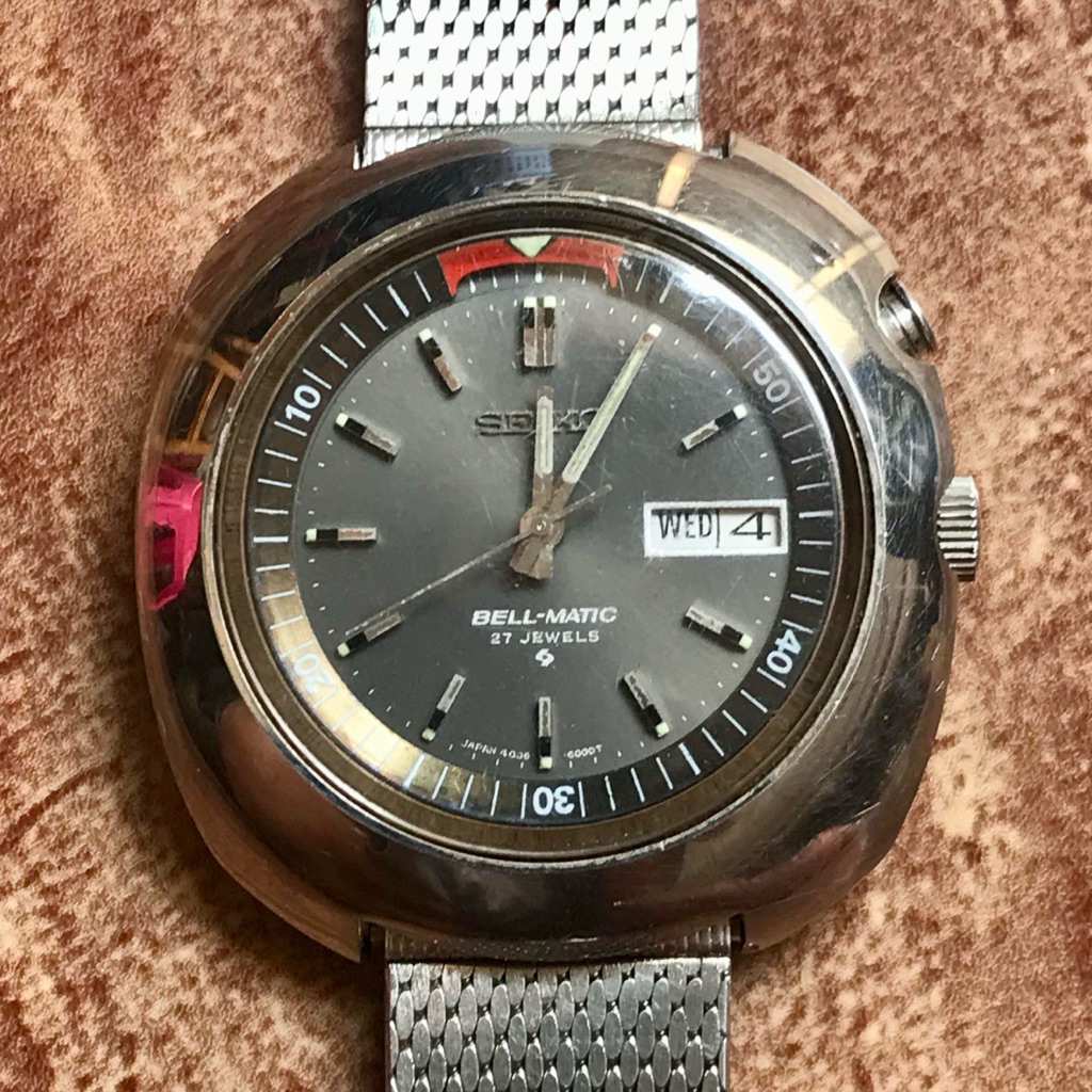 Seiko 4006-6000 Bell Matic UFO Case. Very rare Collectors item
