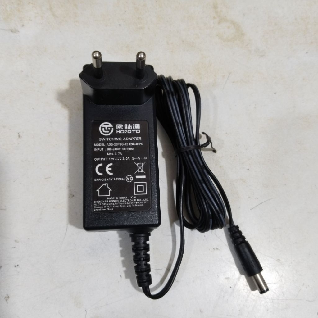 Adaptor Hoioto 12V 2A Switching Adapter