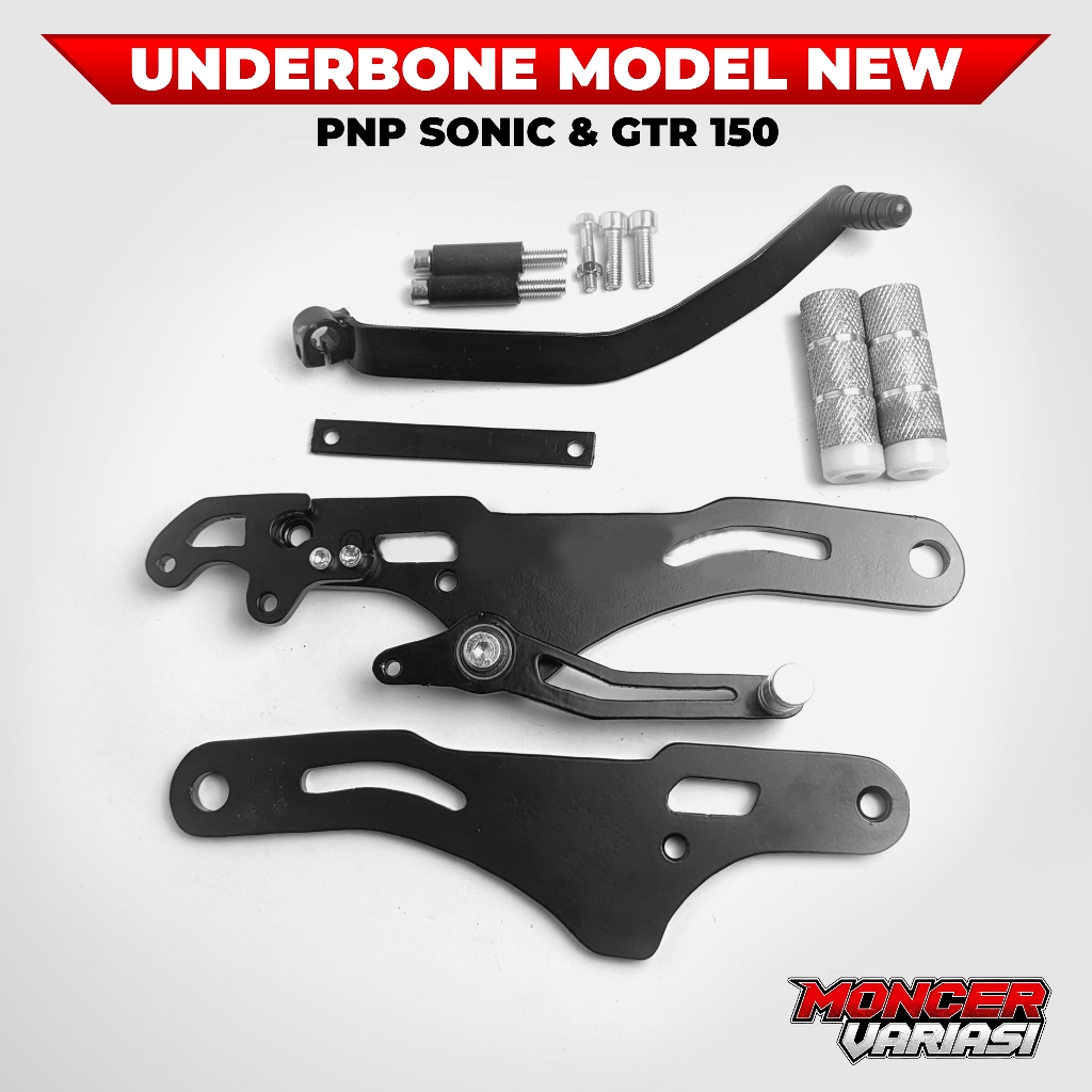 Underbone Sonic Cutting Besi Footstep Underbone PNP Sonic 150 R / GTR 150 R MODEL NEW