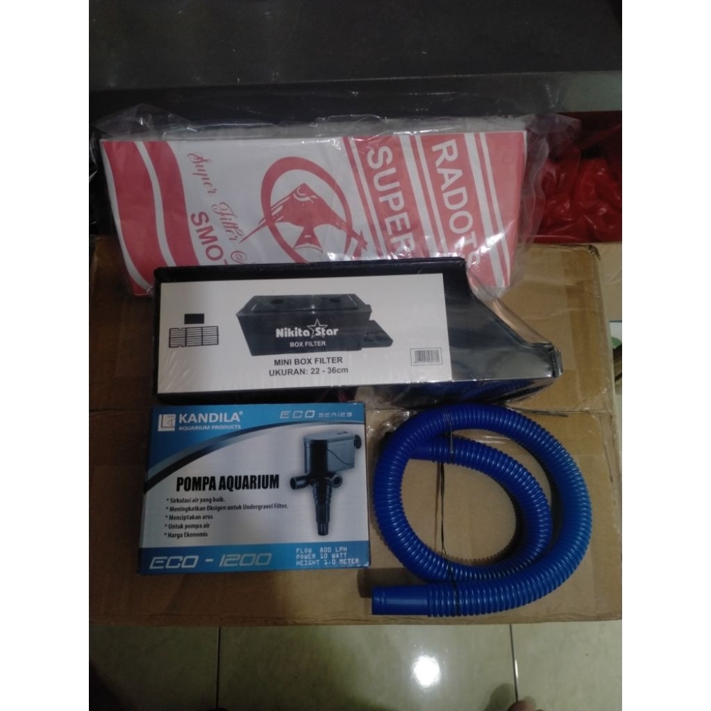 pompa aquarium lengkap