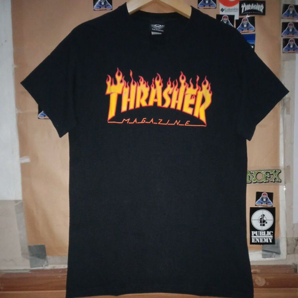 THRASHER skateboarding t-shirt built up size M private collection original