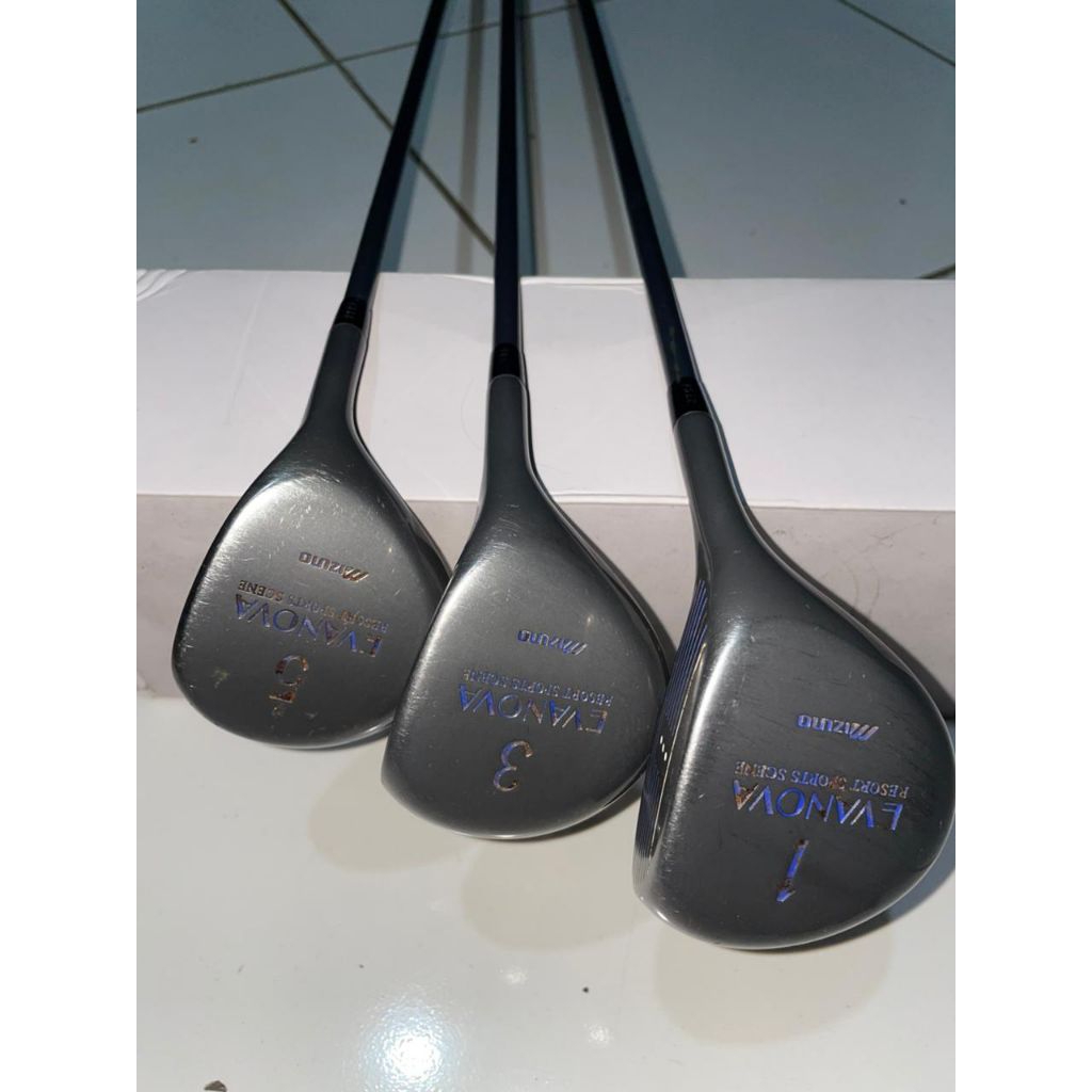 stik golf ledies wood 1 3 5 mizuno EVANOVA ringan dan lentur ( ORIGINAL JEPANG)