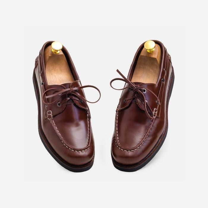 Beinwickel sepatu kulit loafers coklat klasik size 42