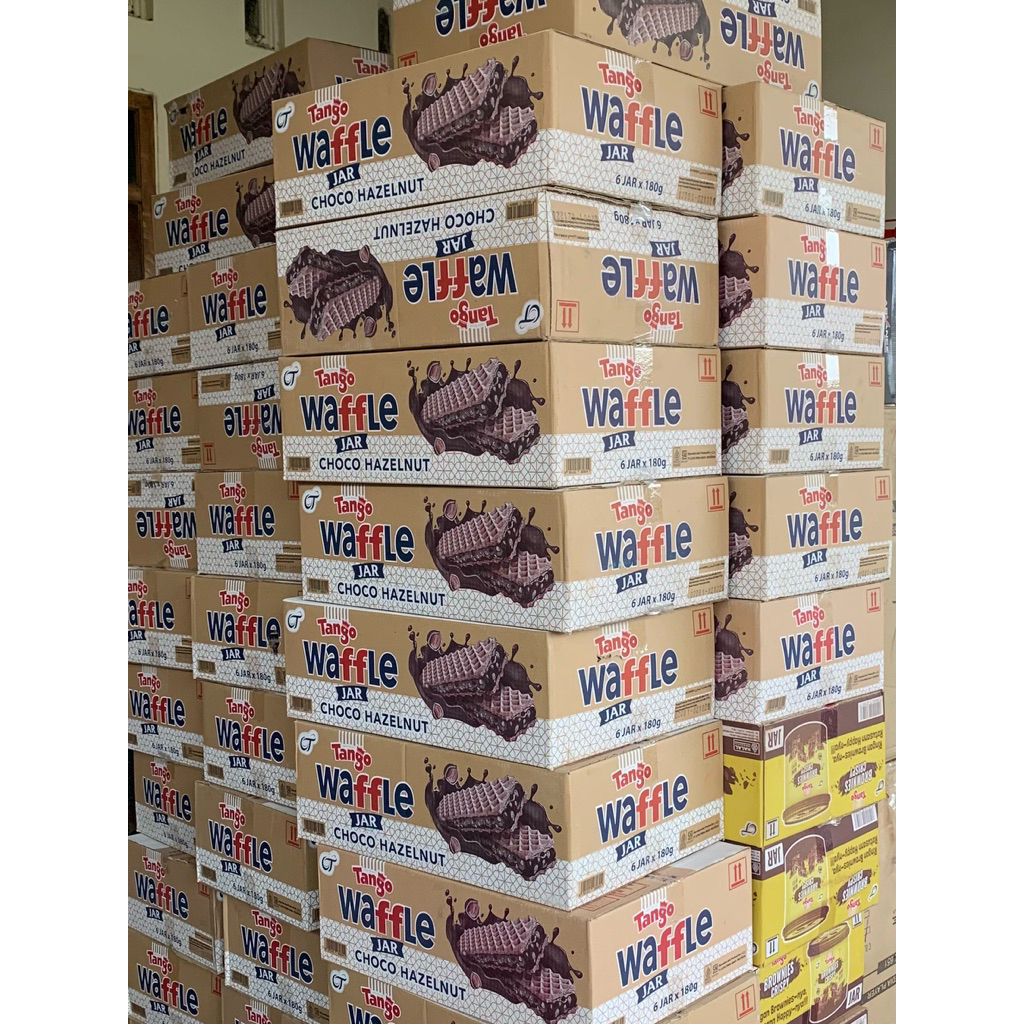 (1 Dus Isi 6 Toples) Tango Jar Wafer Coklat / Waffle / Vanila / Brownies 240g MURAH
