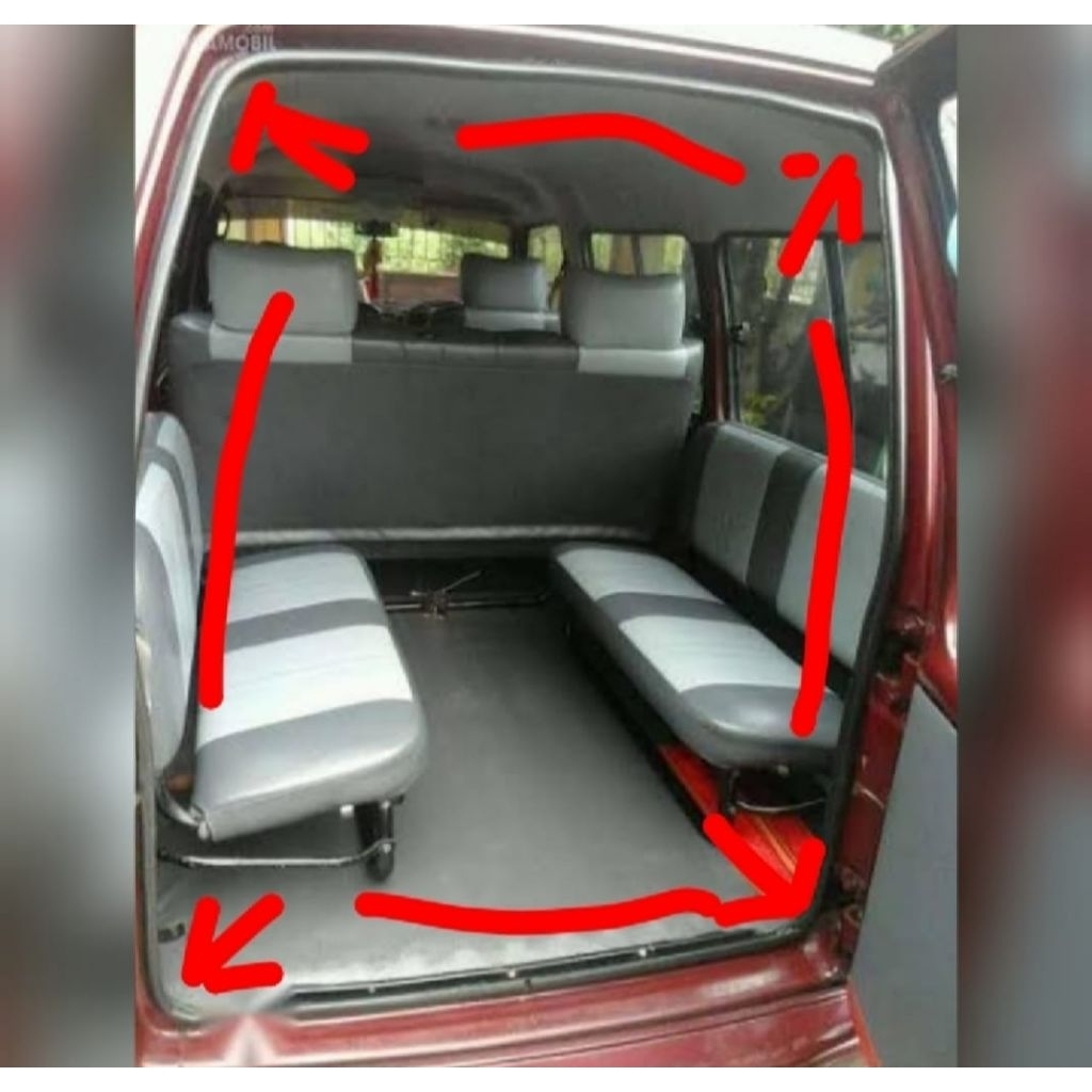 karet bagasi belakang mobil carry minibus original
